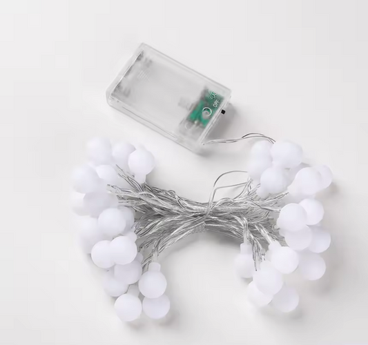 WHS Blackdeer 2.3cm Crystal Bubble String Light Battery 5m