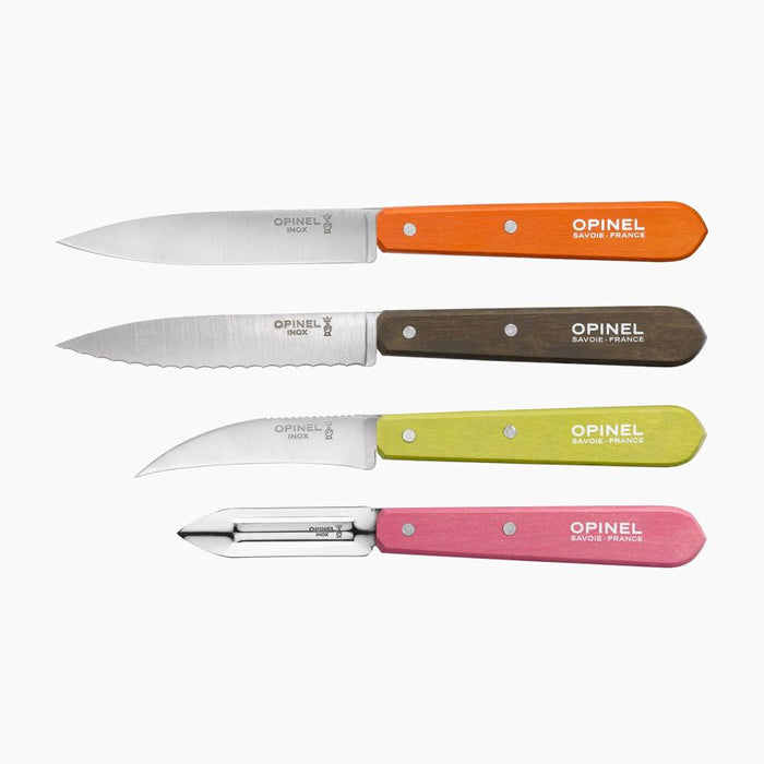 Opinel Set Les Essentiels 50 Scoloured Stainled Handle (1452)