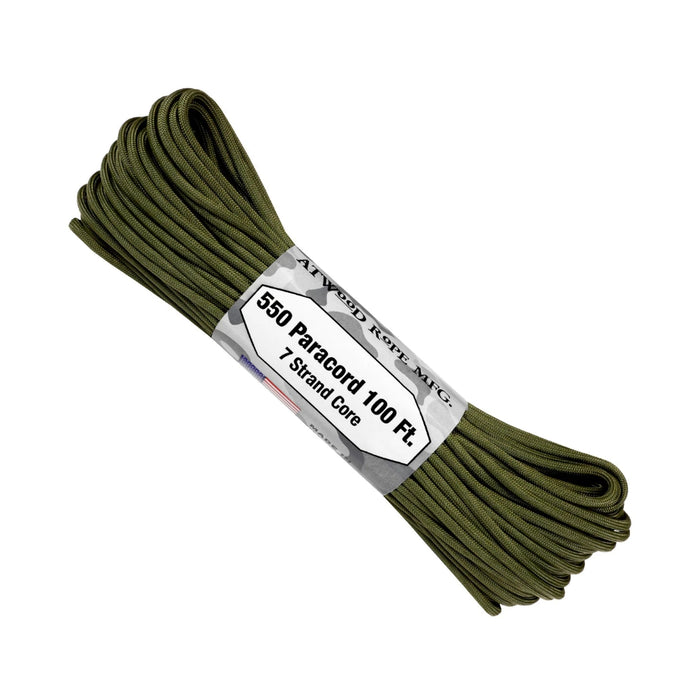 Parachute Cord Od Green 100 ft Roll S14