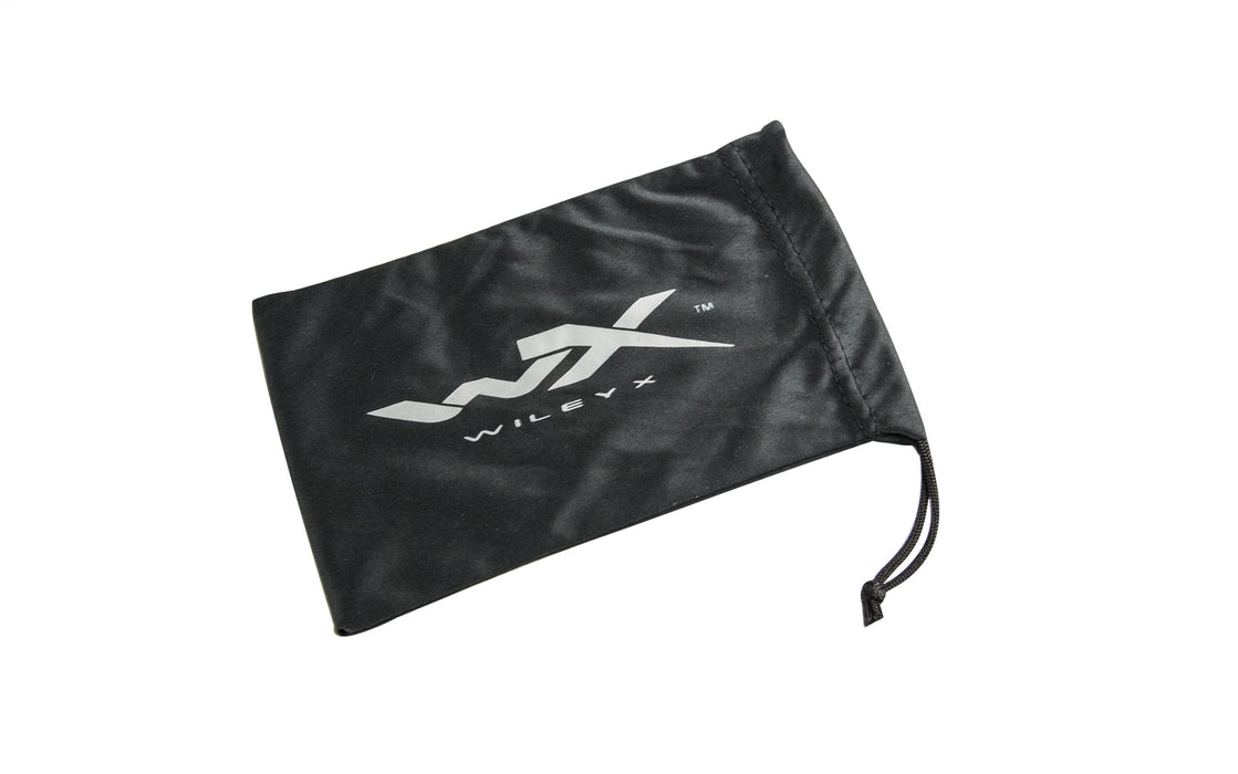 Wiley X Black MicroFiber Drawstring Bag w- Extra Pocket