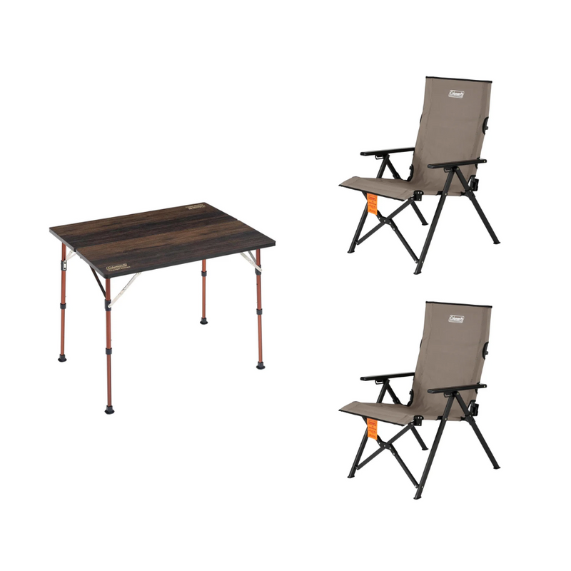 ชุดโต๊ะ Coleman Butterfly 90 + Lay Chair NX 2 ตัว