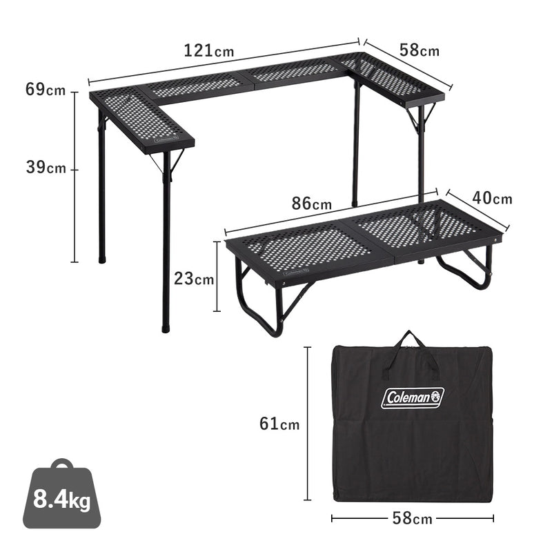 WHS Coleman JP 3-Way BBQ Table Set Asia 37308