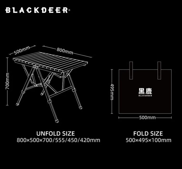 Blackdeer Flyer Quick Open Aluminum Folding Table