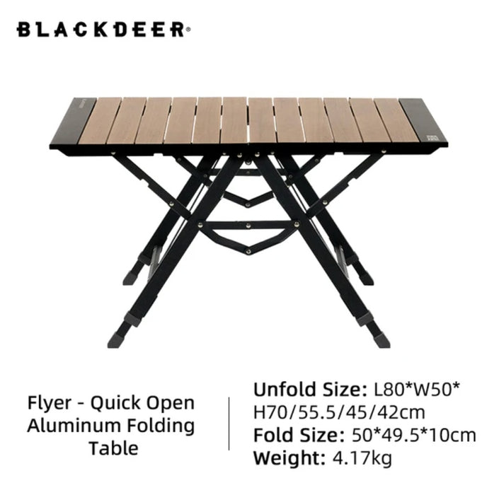 Blackdeer Flyer Quick Open Aluminum Folding Table