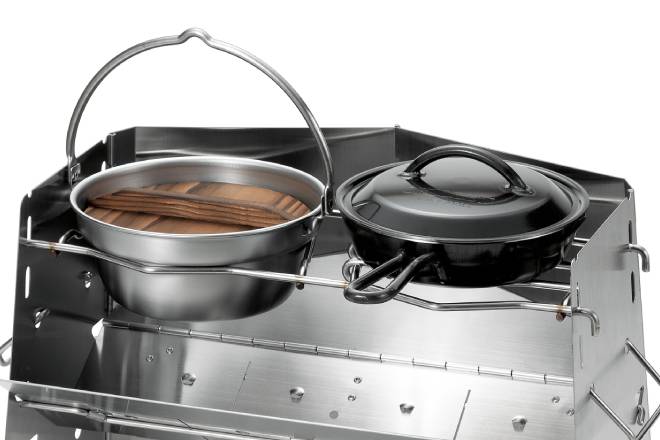 Uniflame Firewood Grill Twin Pot Stand