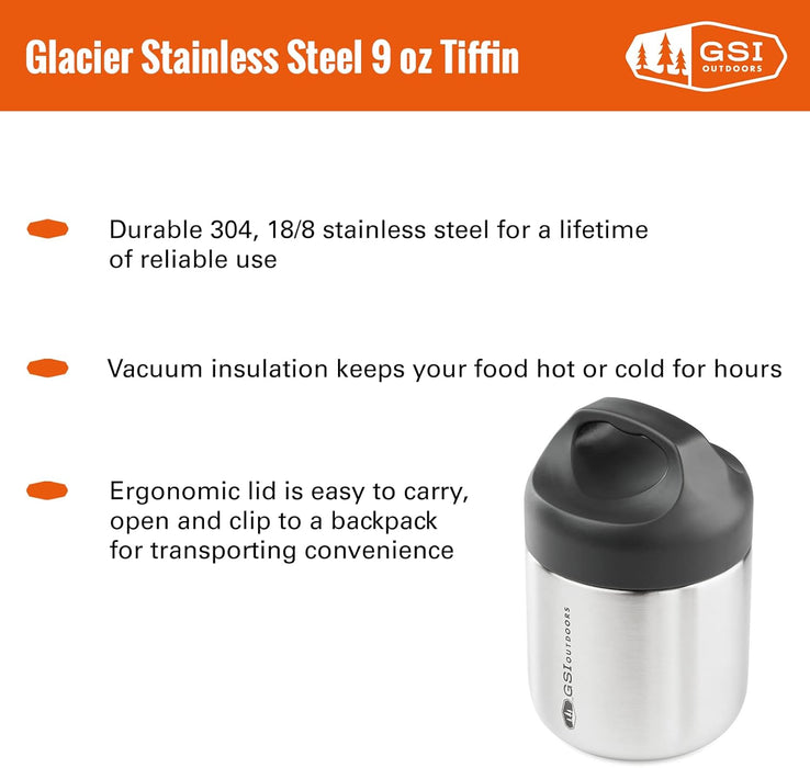 GSI Glacier Stainless Tiffin 9 Oz