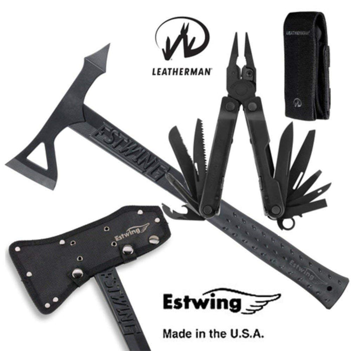 Leatherman Rebar Black & Estwing Tomahawk Pro-Pack EB-REBARC