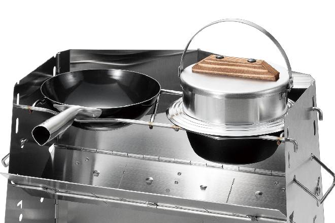 Uniflame Firewood Grill Twin Pot Stand