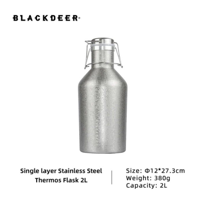 Blackdeer Origin Single Layer Stainless Steel Flask 2L