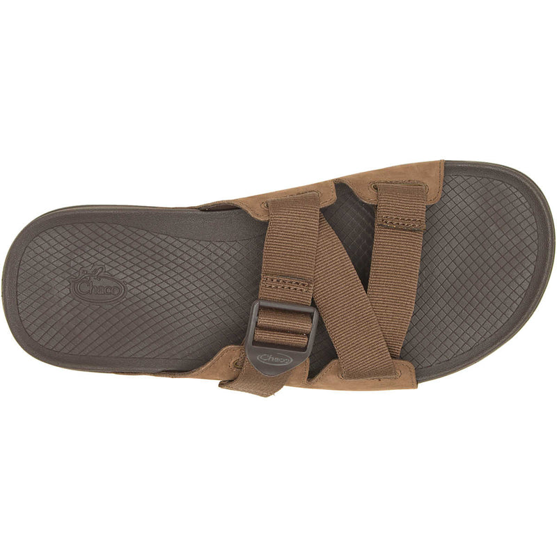 Chaco Lowdown Leather Slide / Men / Otter