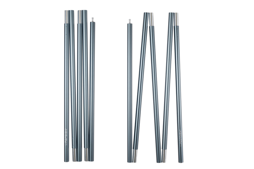 Nordisk Midgard 9.2 Pole Set Aluminium