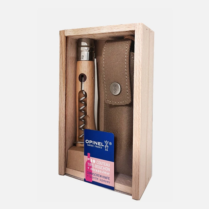 Opinel No.10 Plumier With Corkscrew & Bottle Opener (2620)