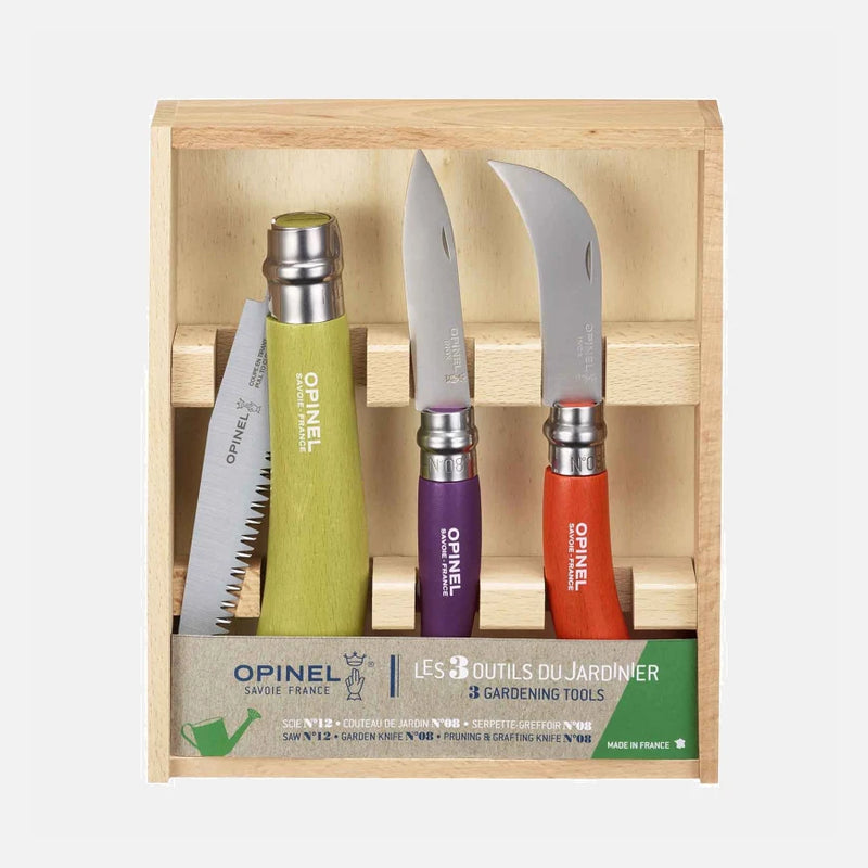 Opinel 3 Gardeners Tool Wooden Box (1617)