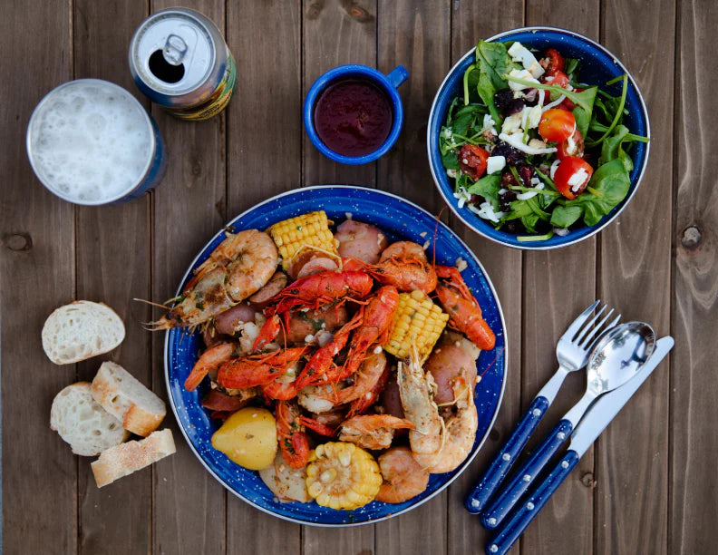 GSI 食器 パイオニア キャンプセット 16ピース ブルー 11870005000000