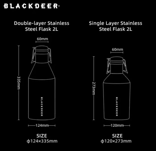 Blackdeer Origin Double-layer Stainless Steel Thermos Flask 2L