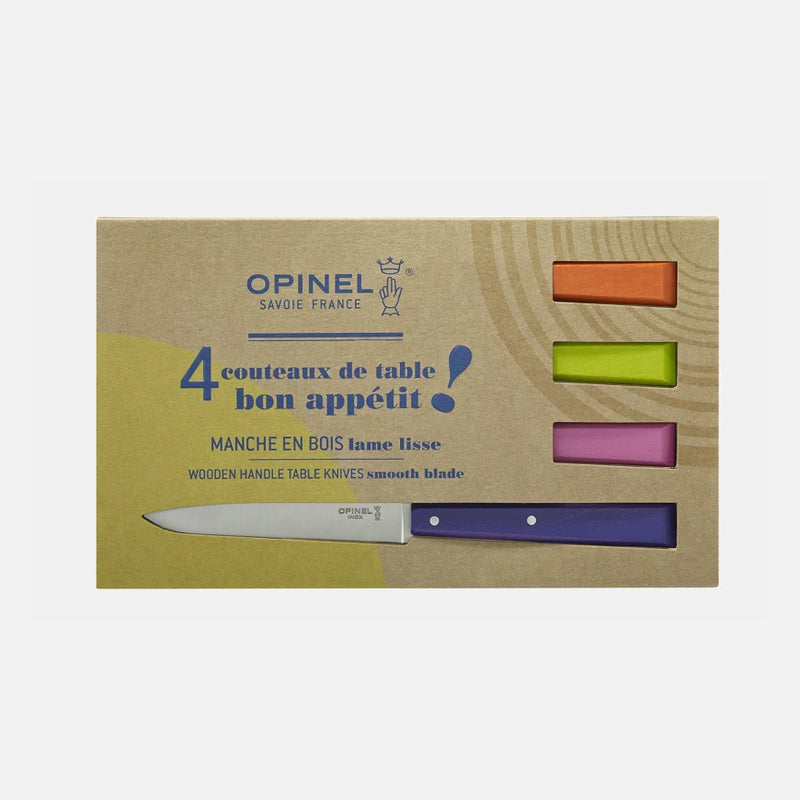 Opinel Bon Appetit Table Knives Set Of 4