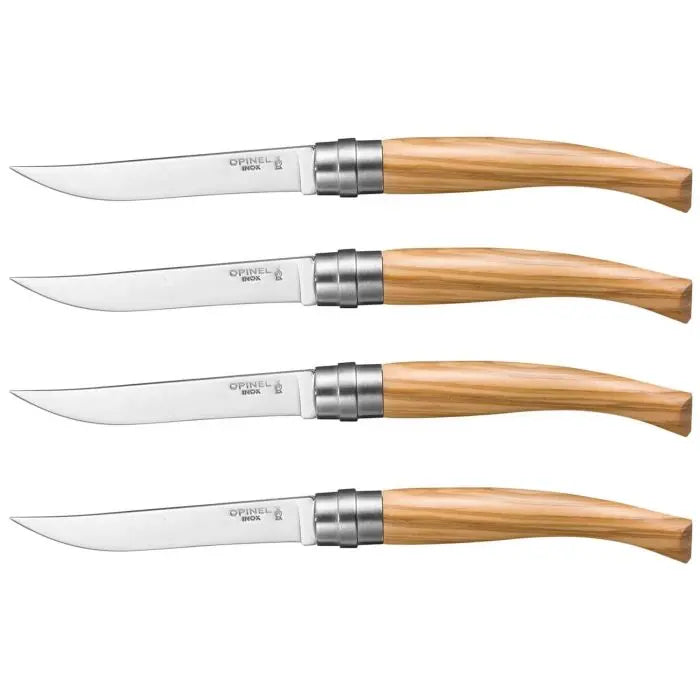 Opinel Box Set Of 4 Olive Wood Knives (1830)