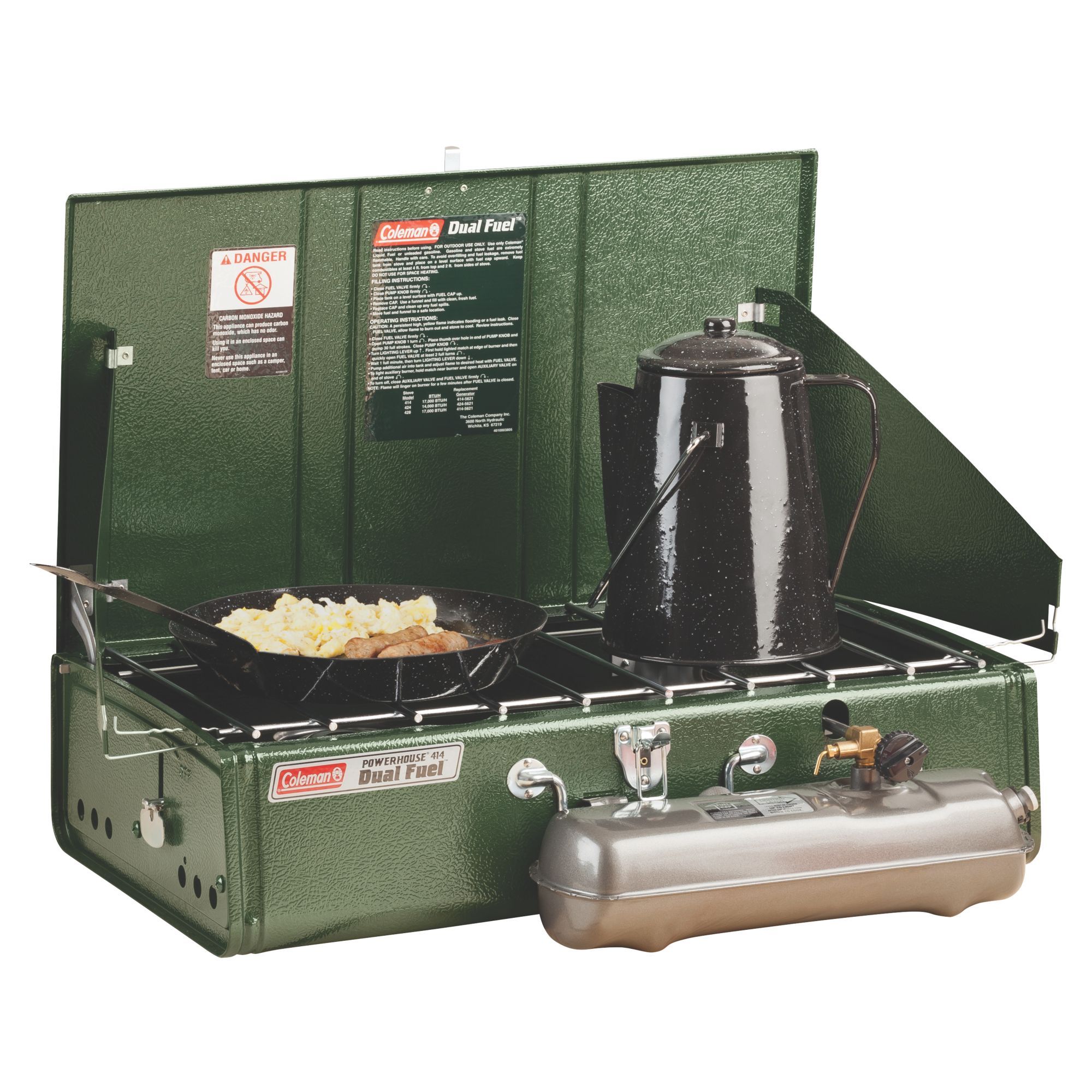 Coleman US 414 Dual Fuel 2-Burner Stove 03655 — Thailandoutdoorshop Coleman US 414 Dual Fuel 2-Burner Stove 03655 — Thailandoutdoorshop
