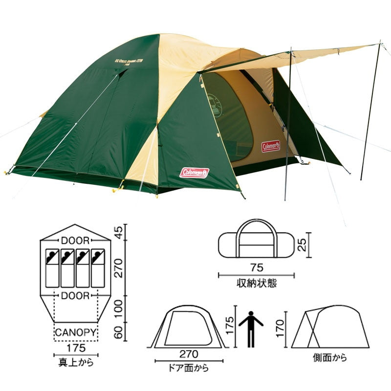 Coleman JP Cross Dome 270 38429 — Thailandoutdoorshop
