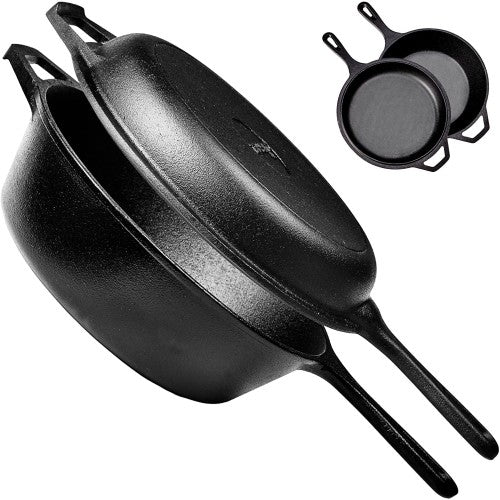 Lodge 2.84 L Cast Iron Combo Cooker