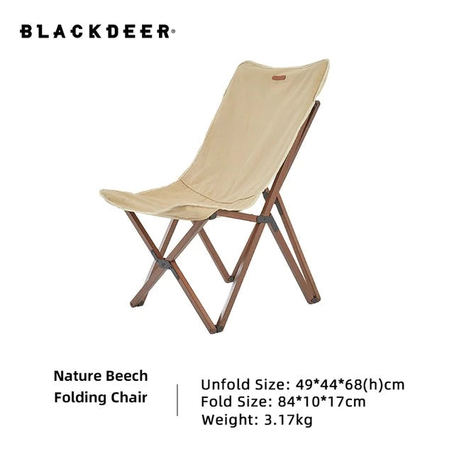 Blackdeer Nature Beech Folding Chair Small