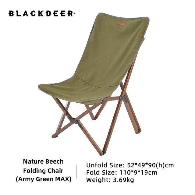 Blackdeer Nature Beech Folding Chair Big