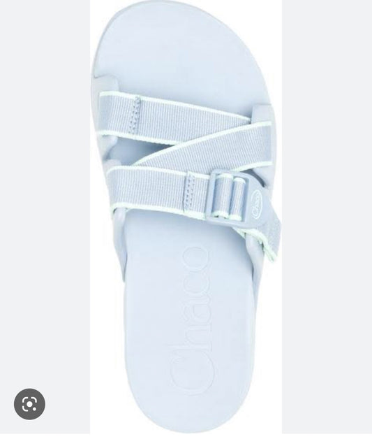 Chaco Chillos Slide / Women /  Outskirt sky blue