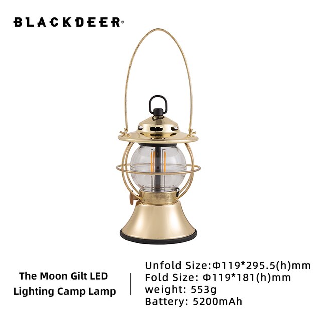 Blackdeer The Moon Gilt LED Lighting Camp Lamp