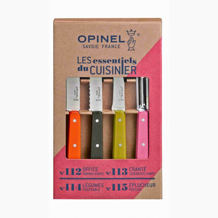 Opinel Set Les Essentiels 50 Scoloured Stainled Handle (1452)
