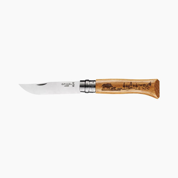 Opinel No.08 Stainless Steel Animalia Packed With Box