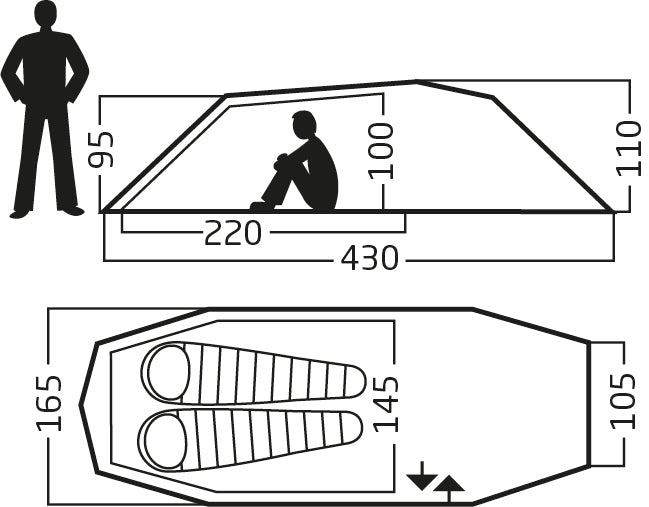 WHS Nordisk Oppland 2 PU (2.0) Tent