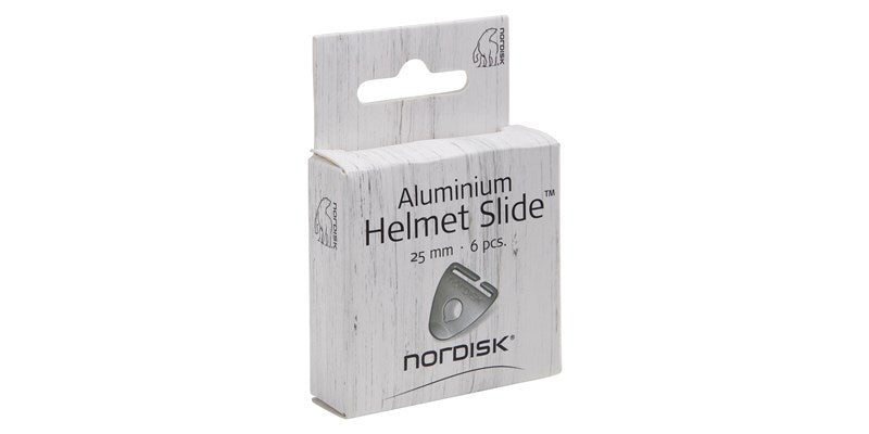 Nordisk Aluminium Helmet Slide 25 mm (6 Pcs) Mat Aluminium