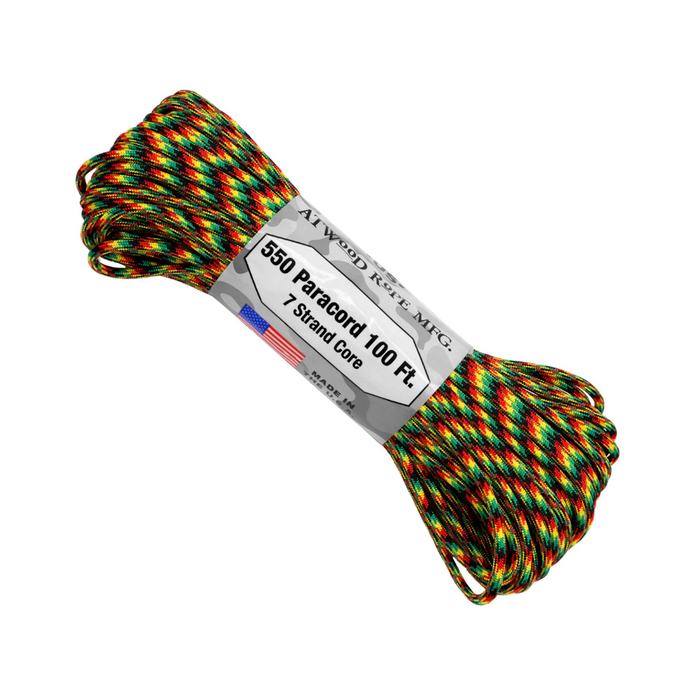 Parachute Cord Jamaican Me Crazy 100 ft Roll P28