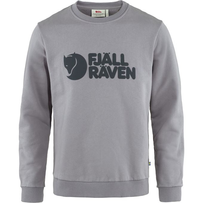 FR Fjällräven Logo Sweater Men Flint Grey
