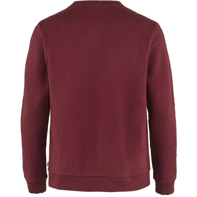 FR Fjällräven Logo Sweater Men Red Oak
