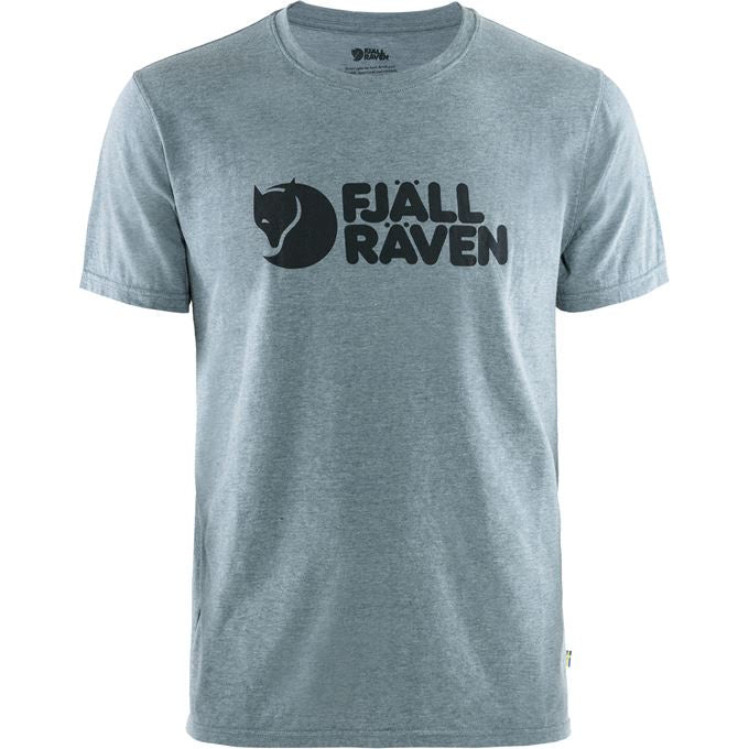 FR Fjällräven Logo T-Shirt Men Uncle Blue/Melange