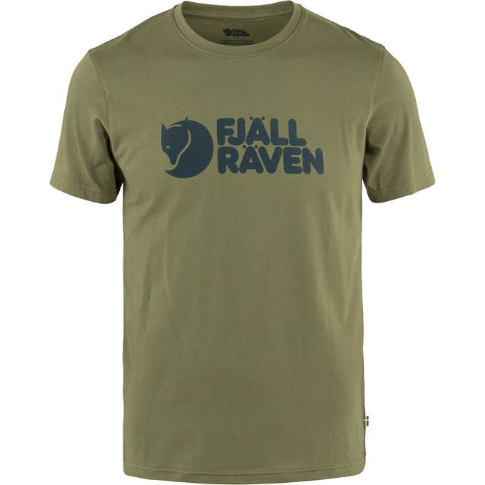 FR Fjällräven Logo T-Shirt Men Caper Green