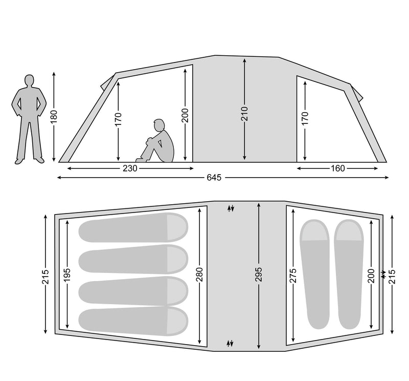 WHS Nordisk Reisa 6 PU Tent Cashew Brown