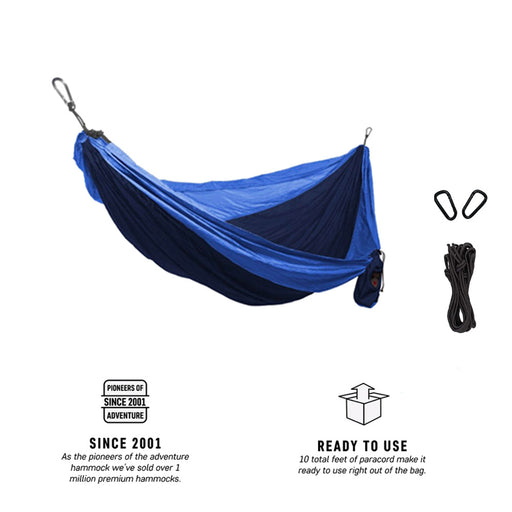 Grand Trunk Single Hammock: Nano 7 Premium Ultra Light made with Ripstop  Nylon for Camping and Travel includes Carabiners
