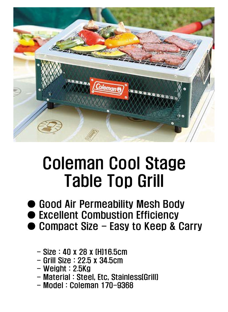 Coleman JP Cool Stage Table Top Grill — Thailandoutdoorshop